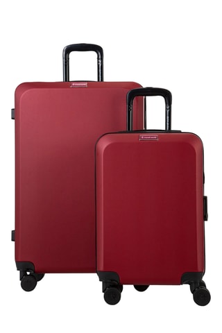 Maleta de cabina y maleta grande Travel World ACA (S/L) - 55/75 cm - Rojo oscuro