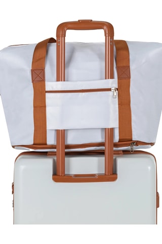 Juego de 3 maletas (S/M/L) con bolsa de viaje y neceser Pierre Cardin Berlin - 52/65/75 cm - Blanco y marrón