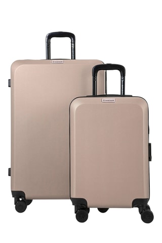 Maleta de cabina y maleta grande Travel World ACA (S/L) - 55/75 cm - Dorado