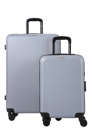 Maleta de cabina y maleta grande Travel World ACA (S/L) - 55/75 cm - Plateado