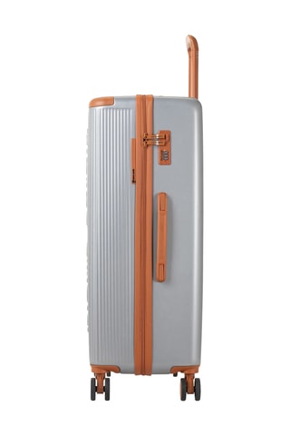Juego de 3 maletas (S/M/L) con bolsa de viaje y neceser Pierre Cardin Berlin - 52/65/75 cm - Plateado