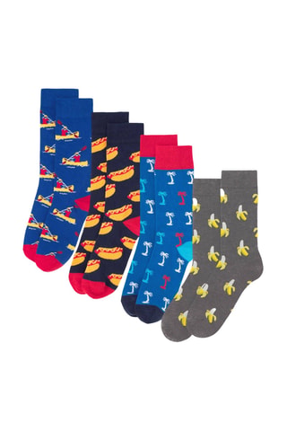 4 paires de chaussettes - Multicolore