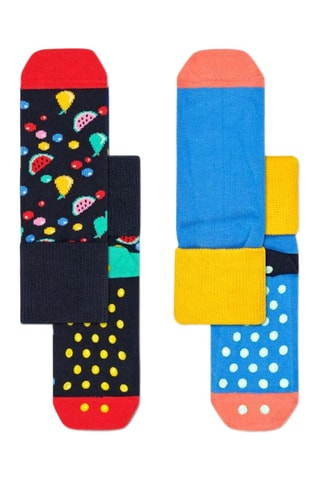 2 paires de chaussettes antidérapantes - Multicolore