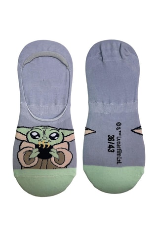 2 paires de socquettes Grogu The Mandalorian Star Wars - Vert et violet