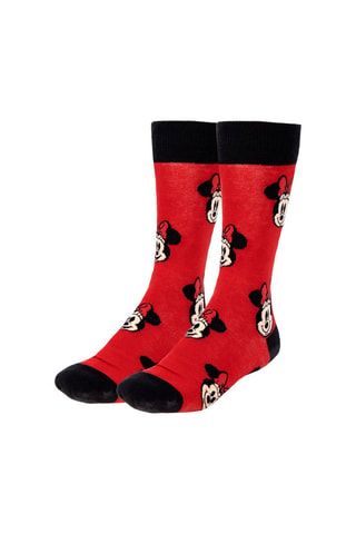 3 paires de chaussettes Minnie Disney - Rouge et gris
