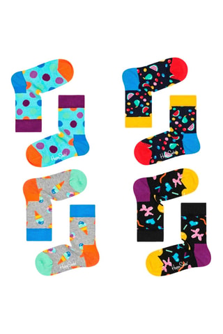4 paires de chaussettes - Multicolore