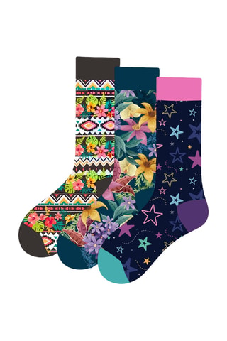 3 paires de chaussettes - Multicolore