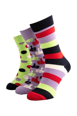 3 paires de chaussettes - Multicolore