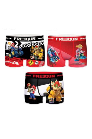 3 boxers Mario Kart - Multicolore
