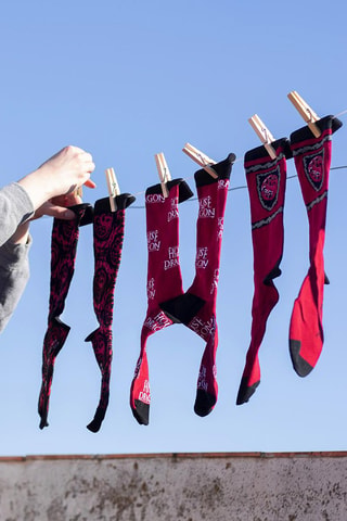3 paires de chaussettes Game of Thrones - Noir et rouge