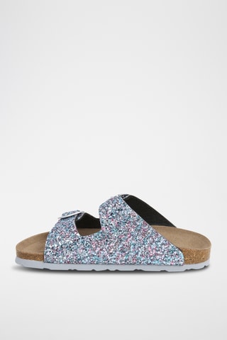 Sandales en cuir - Gris