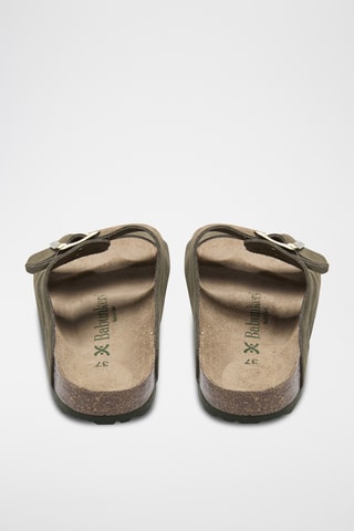 Mules en cuir - Vert