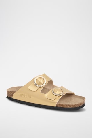 Sandales en cuir - Doré