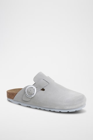 Sabots en cuir - Gris