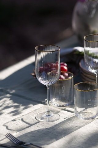 4 verres à vin - 41 cl