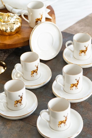 Service à café en porcelaine - 6 personnes