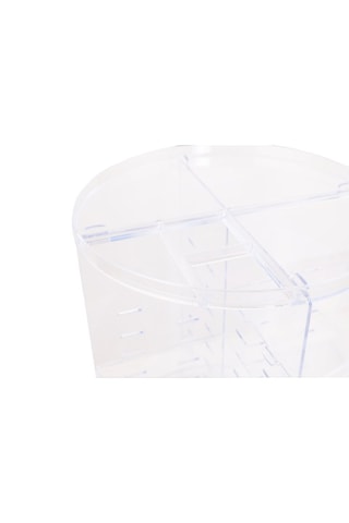Organisateur de maquillage sans BPA - 23 x 23 x 30,5 cm - Transparent