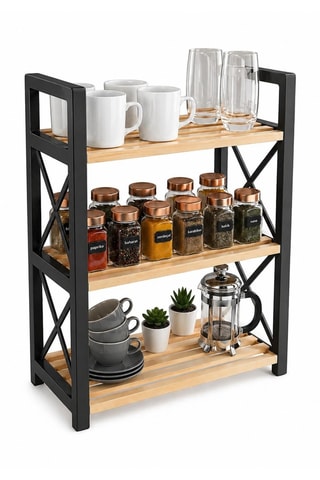 Etagère de cuisine en bois - 48 x 36 x 18 cm