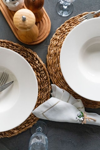 Assiette creuse en porcelaine - 28 cm