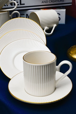 Service à café en porcelaine - 6 personnes