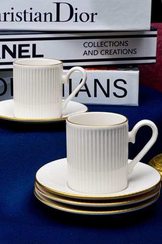 Service à café en porcelaine - 6 personnes