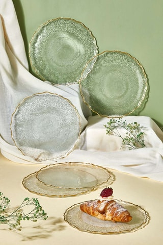 6 assiettes à dessert - 21 cm