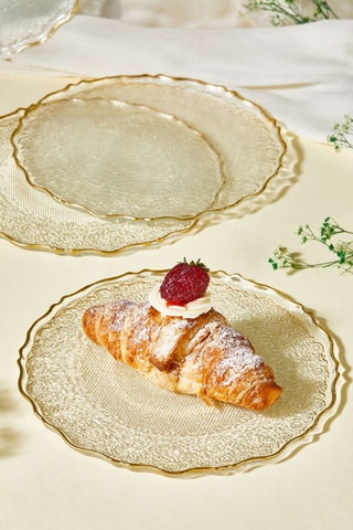 6 assiettes à dessert - 21 cm