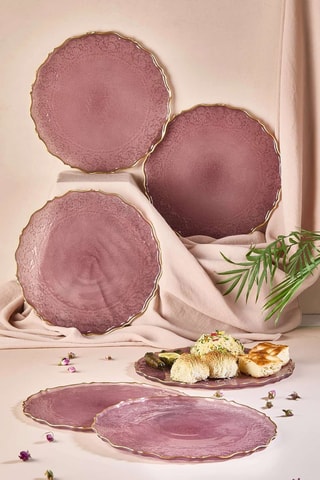 6 assiettes plates - 28 cm