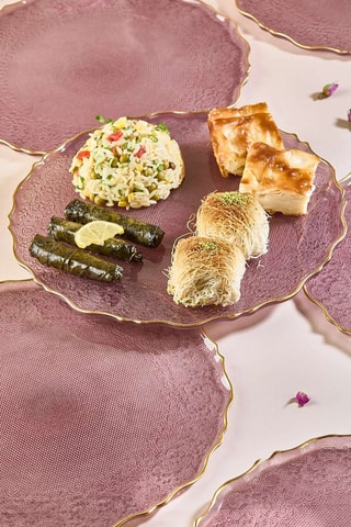 6 assiettes plates - 28 cm