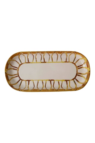 2 assiettes plates - 26 x 12 cm