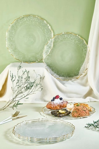 6 assiettes plates - 28 cm