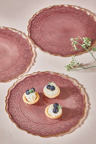 6 assiettes à dessert - 21 cm