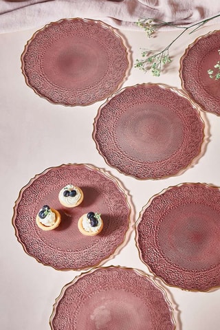 6 assiettes à dessert - 21 cm
