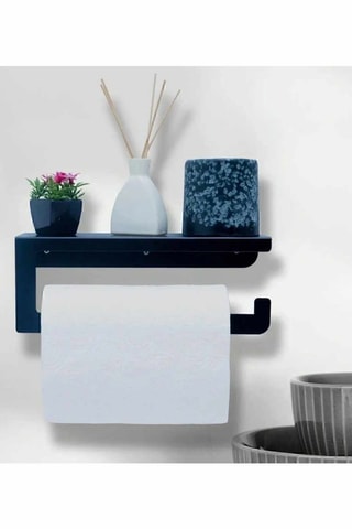 Dérouleur de papier toilette en acier inoxydable - 42 cm