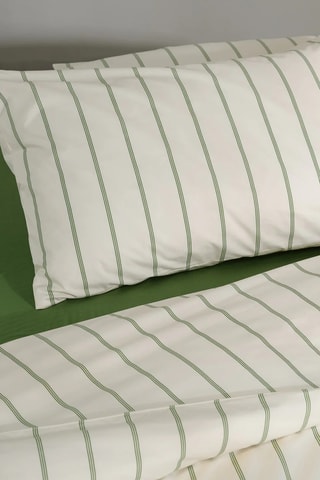 2 Perkalkatoenen Kussenslopen 79 Draad/cm² - Crèmekleurig