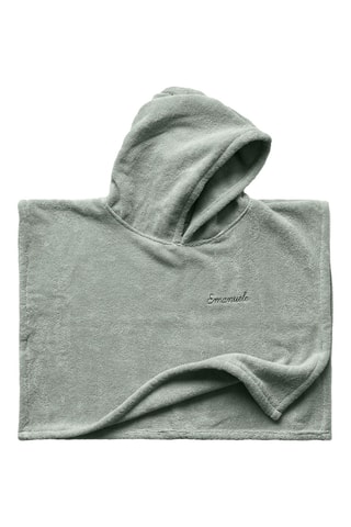 Poncho met capuchon - Lichtgroen