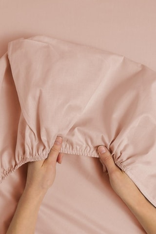 Satijnen Hoeslaken 118 Draad/cm² - Roze