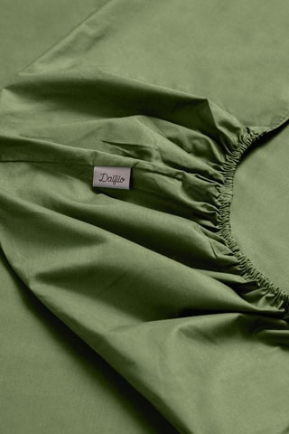 Satijnen Hoeslaken 118 Draad/cm² - Groen