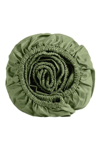 Satijnen Hoeslaken 118 Draad/cm² - Groen