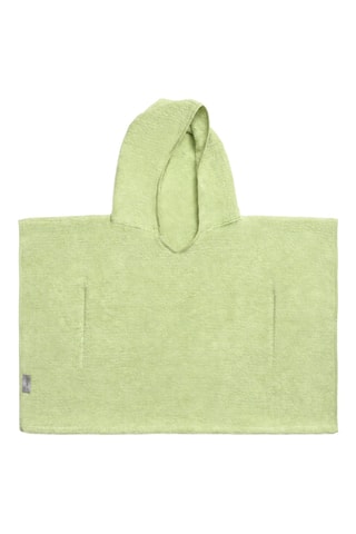 Poncho met capuchon - Lichtgroen