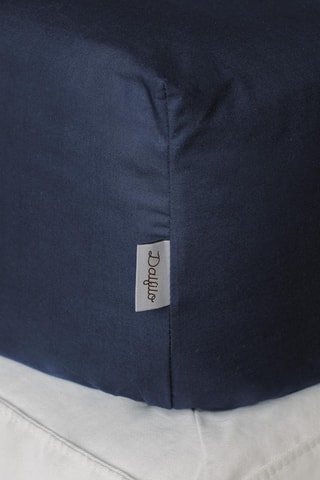 Katoenen Hoeslaken 63 Draad/cm² - Marineblauw