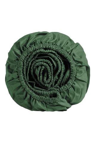 Perkalkatoenen Hoeslaken 79 Draad/cm² - Donkergroen