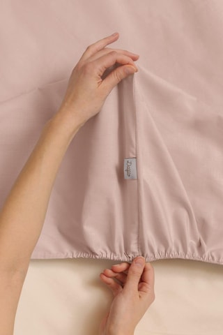 Katoenen Hoeslaken 63 Draad/cm² - Roze