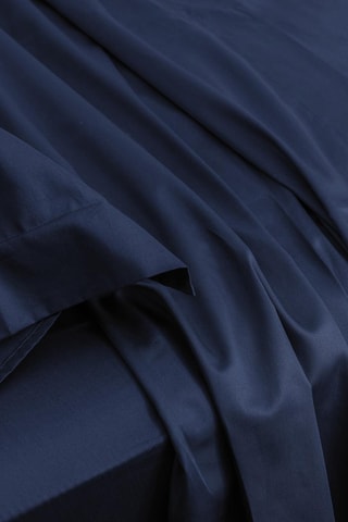 Satijnen Laken 118 Draad/cm² - Marineblauw