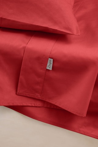 Perkalkatoenen Laken 79 Draad/cm² - Koraalrood