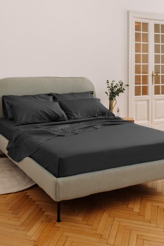 Perkalkatoenen Laken 79 Draad/cm² - Antraciet