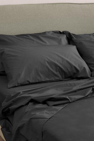 Perkalkatoenen Laken 79 Draad/cm² - Antraciet
