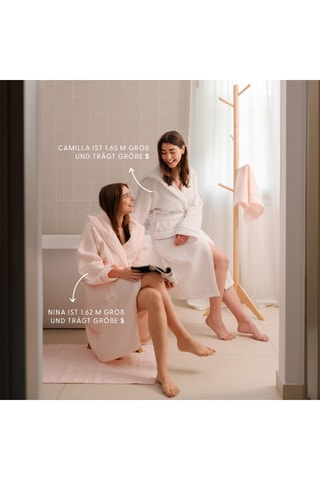 Badjas met Capuchon - Lichtroze