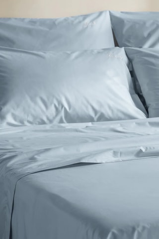 Perkalkatoenen Laken 79 Draad/cm² - Hemelsblauw