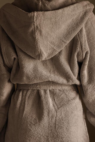 Badjas met Capuchon - Taupe